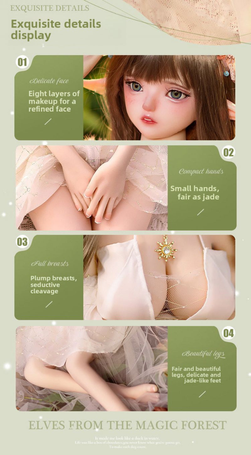 Aixia Elf & Angel Wings Anime Doll — TPE, Poseable