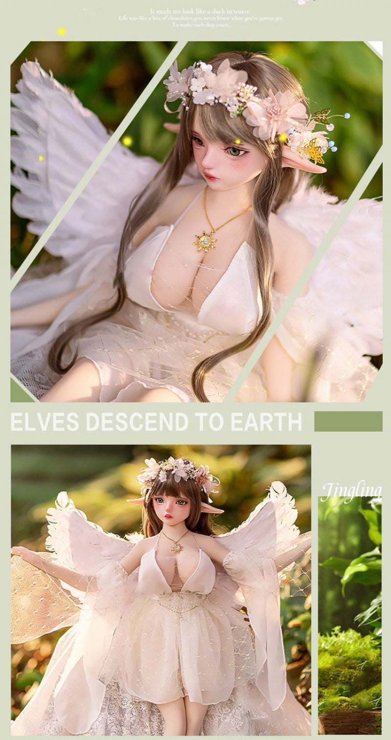 Aixia Elf & Angel Wings Anime Doll — TPE, Poseable