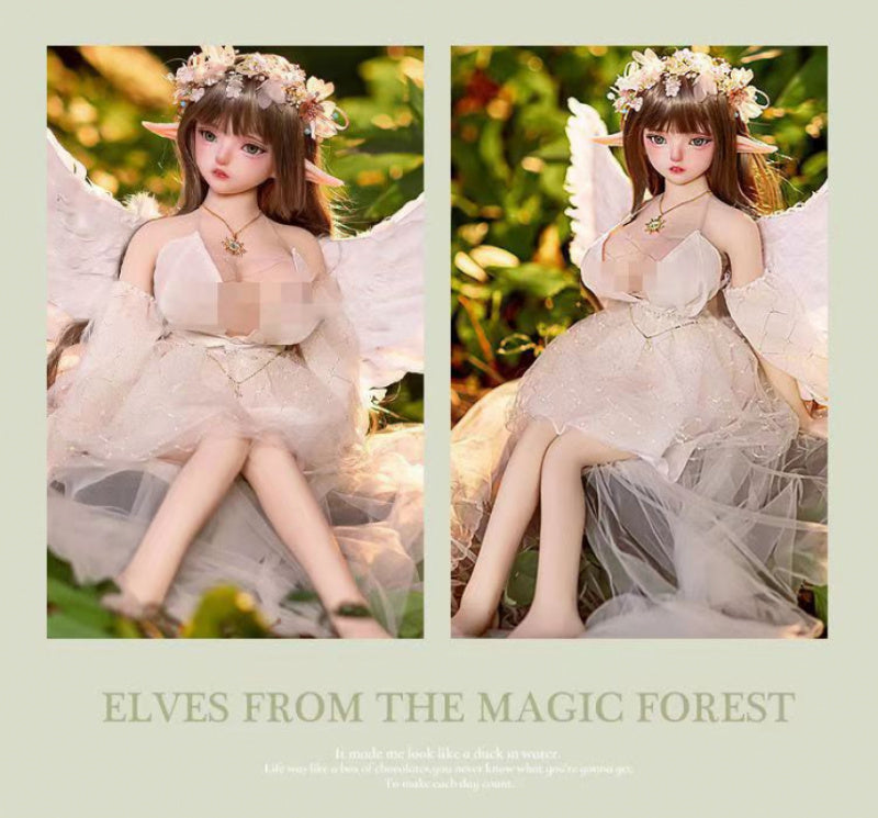 Aixia Elf & Angel Wings Anime Doll — TPE, Poseable