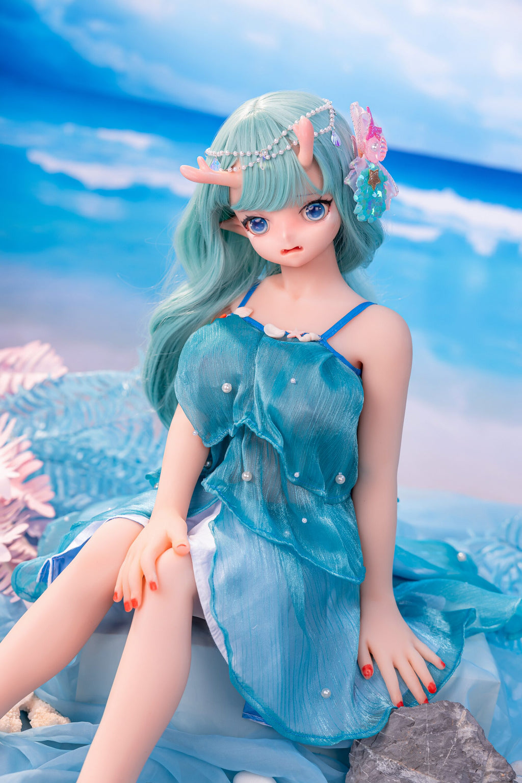 Bilo Game-Inspired Collectible Anime Doll — Lifelike Poseable TPE Art Figure