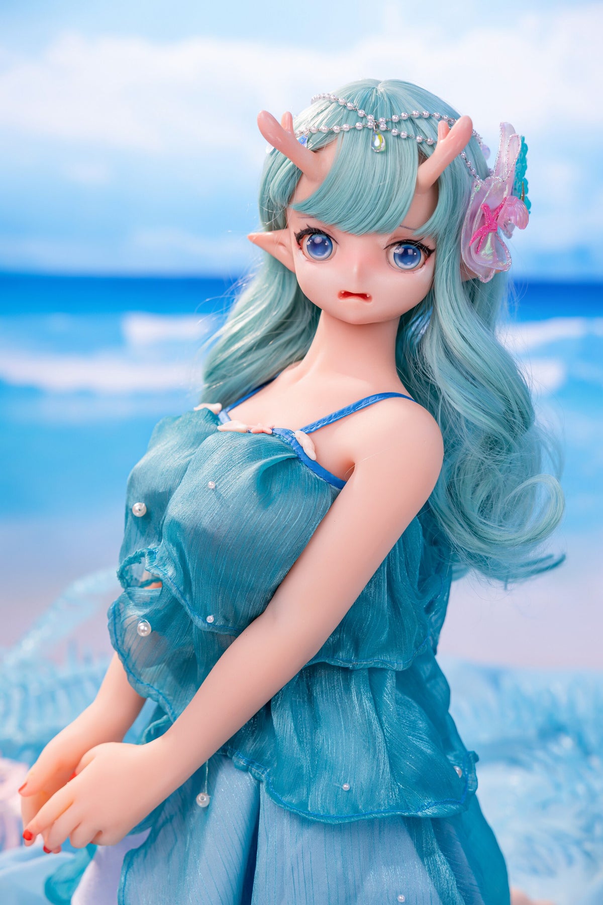 Bilo Game-Inspired Collectible Anime Doll — Lifelike Poseable TPE Art Figure