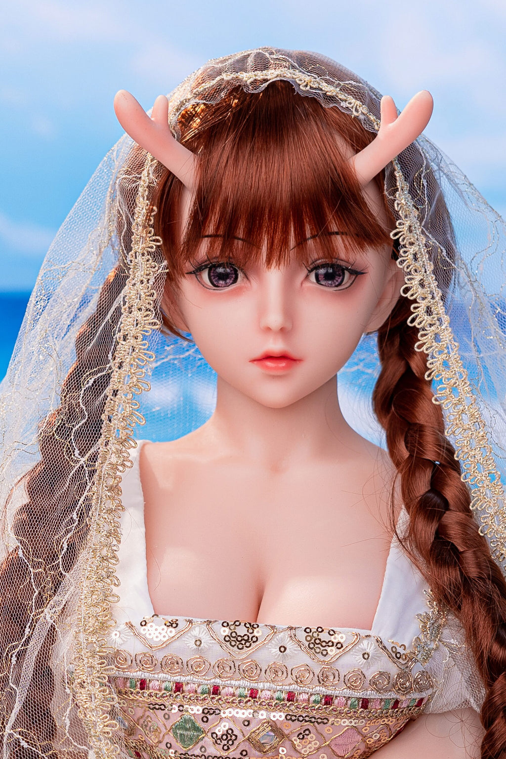 Dragon-Horn Fantasy Anime Doll — Poseable Alloy Skeleton