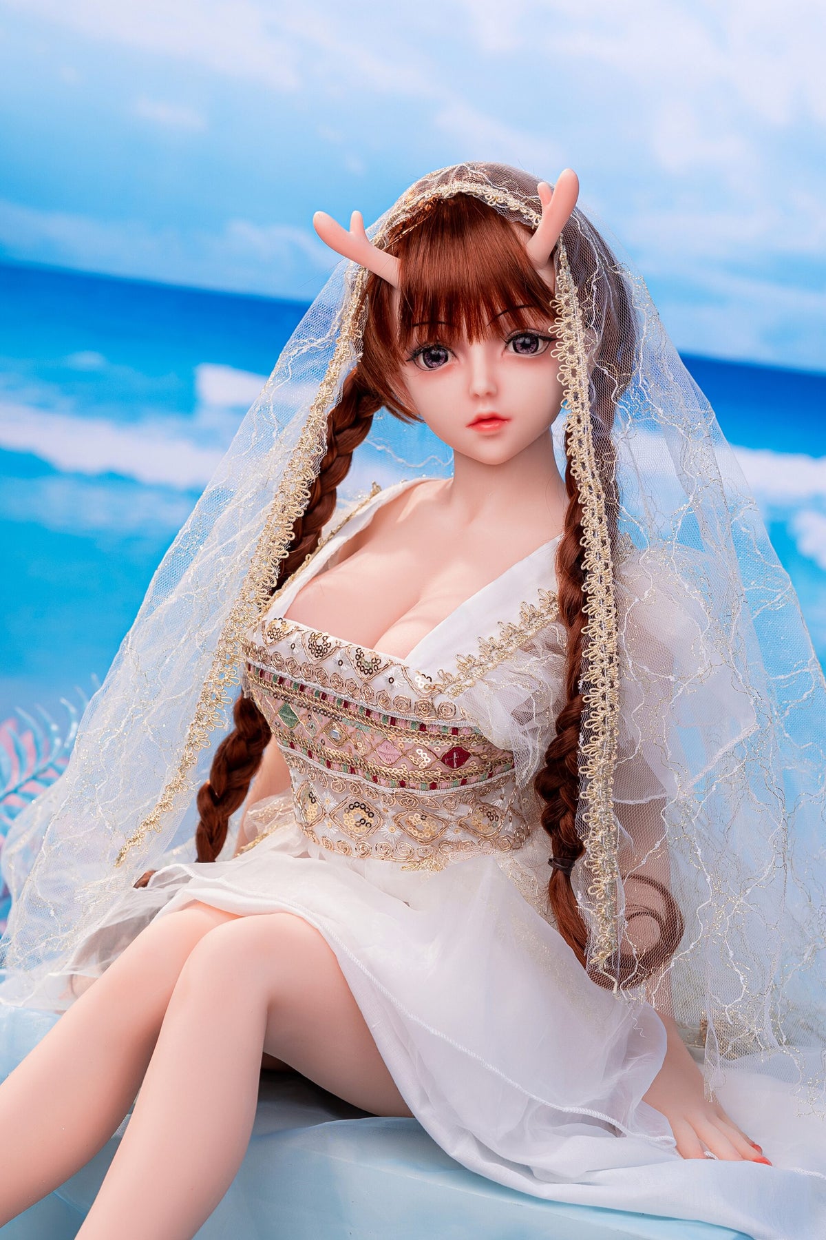 Dragon-Horn Fantasy Anime Doll — Poseable Alloy Skeleton