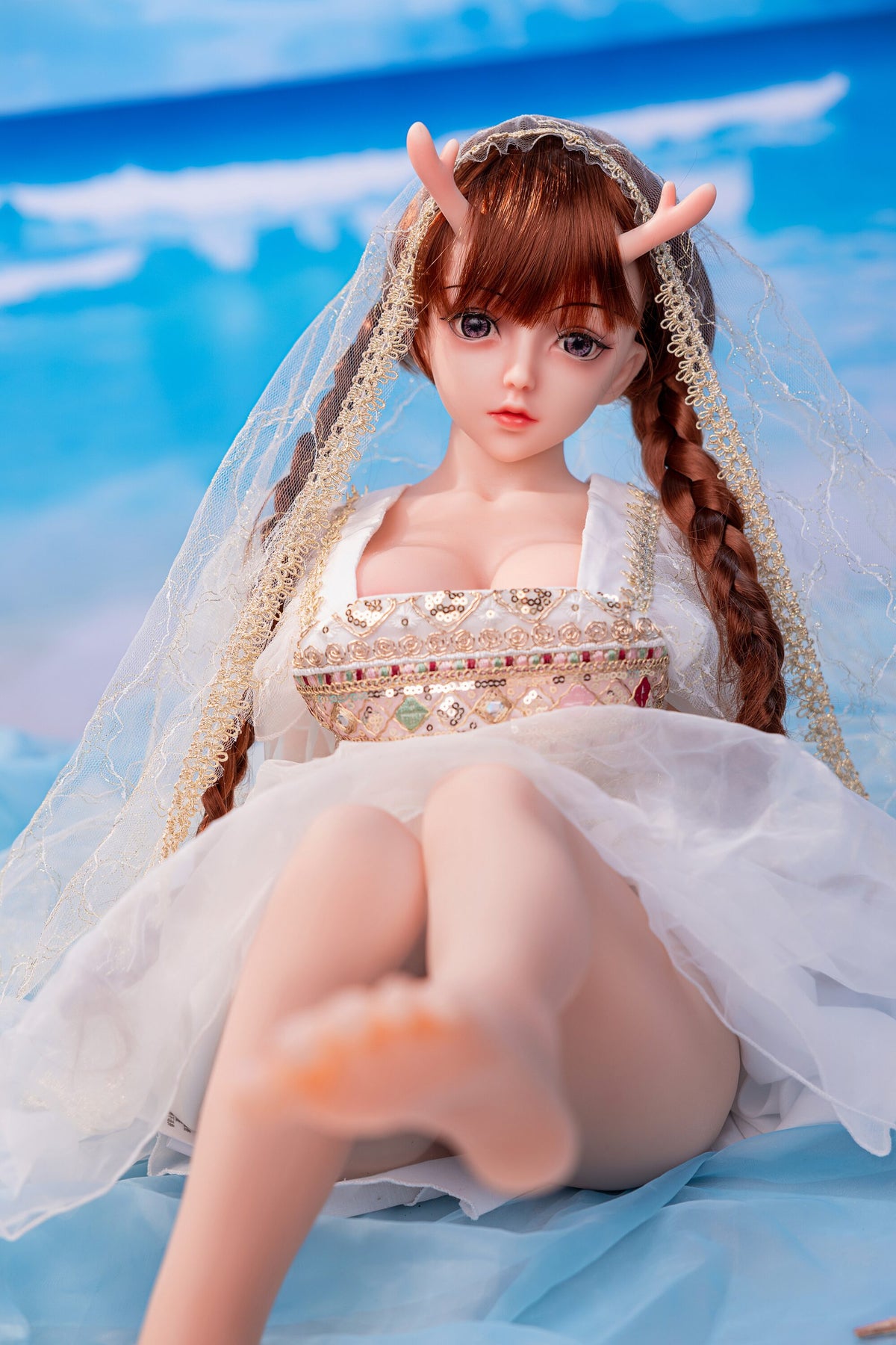 Dragon-Horn Fantasy Anime Doll — Poseable Alloy Skeleton