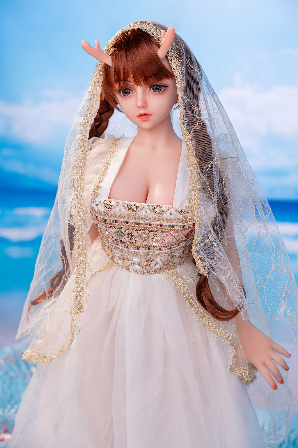 Dragon-Horn Fantasy Anime Doll — Poseable Alloy Skeleton