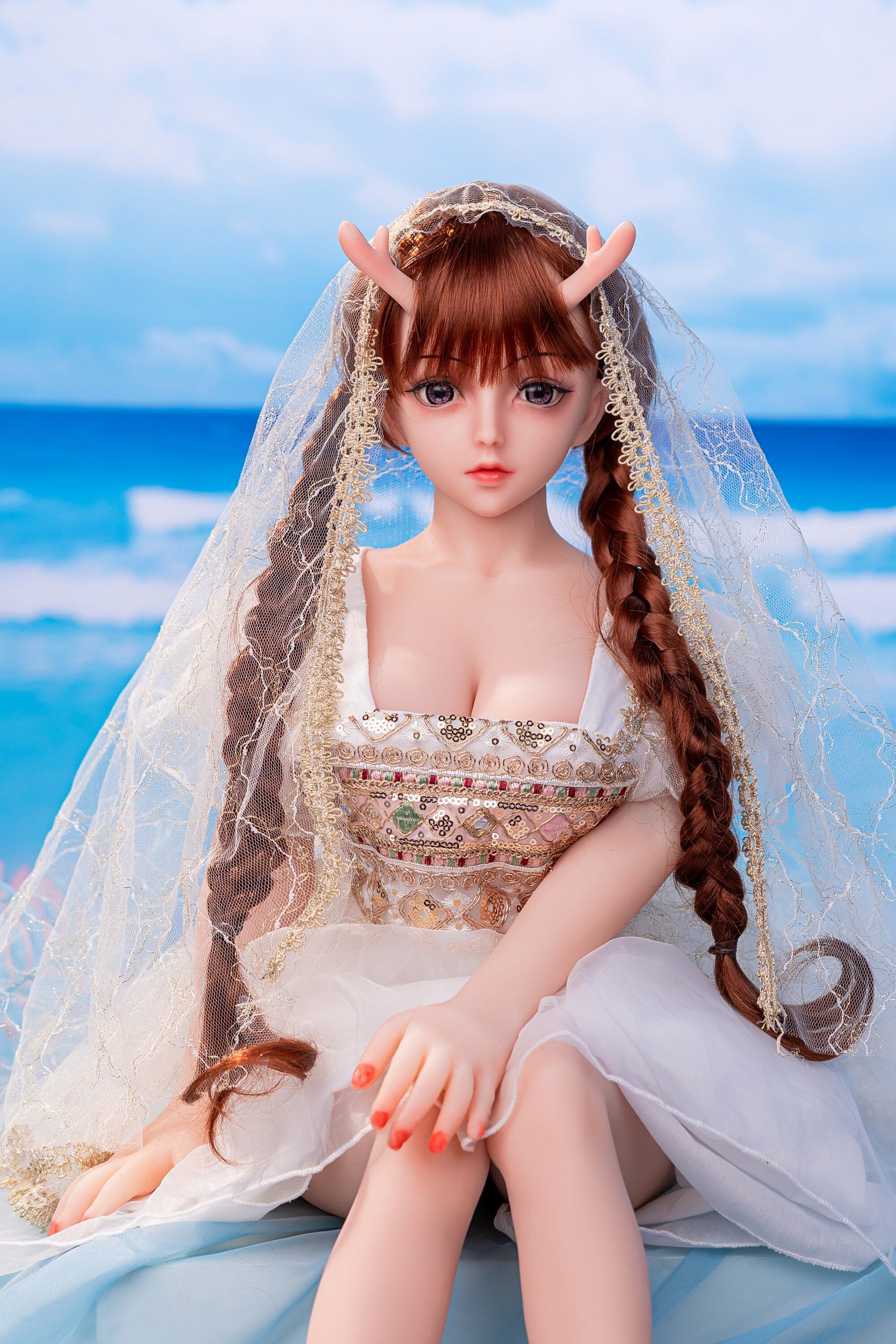 Dragon-Horn Fantasy Anime Doll — Poseable Alloy Skeleton Secondary image