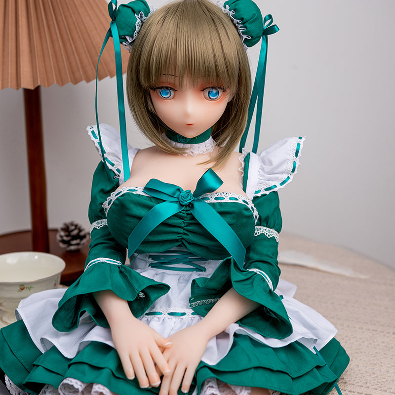 Green Little Wild Collectible Anime Doll — Poseable TPE Art Figure with Movable Skeleton Main image