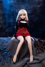 Strawberry Silver-Hair 80cm Collectible Anime Doll — TPE Art Figure with Metal Skeleton
