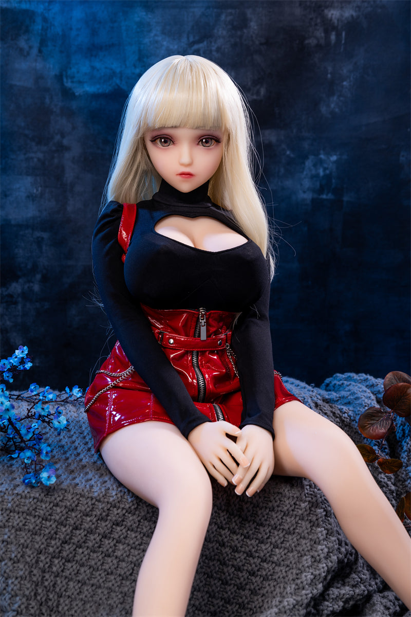 Strawberry Silver-Hair 80cm Collectible Anime Doll — TPE Art Figure with Metal Skeleton Secondary image