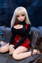 Strawberry Silver-Hair 80cm Collectible Anime Doll — TPE Art Figure with Metal Skeleton