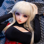 Strawberry Silver-Hair 80cm Collectible Anime Doll — TPE Art Figure with Metal Skeleton