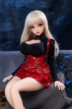 Strawberry Silver-Hair 80cm Collectible Anime Doll — TPE Art Figure with Metal Skeleton