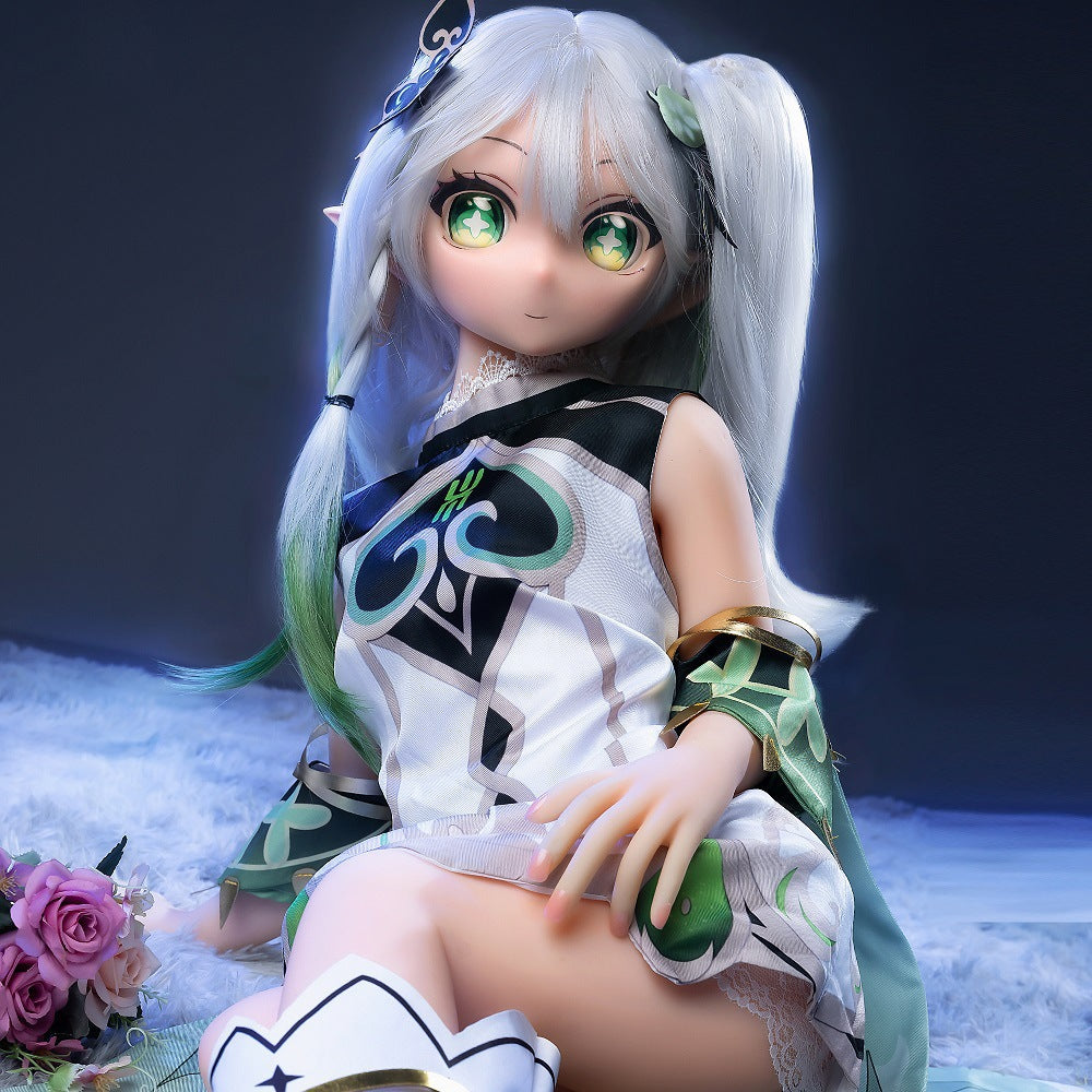 Silver-gray hair gradient Genshin Grass God silicone mold realistic silicone doll for men, adult figurine, insertable 2D anime figure Zweitbild